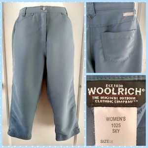 Woolrich Sky Blue Med-High Rise Capri Pant Size 6